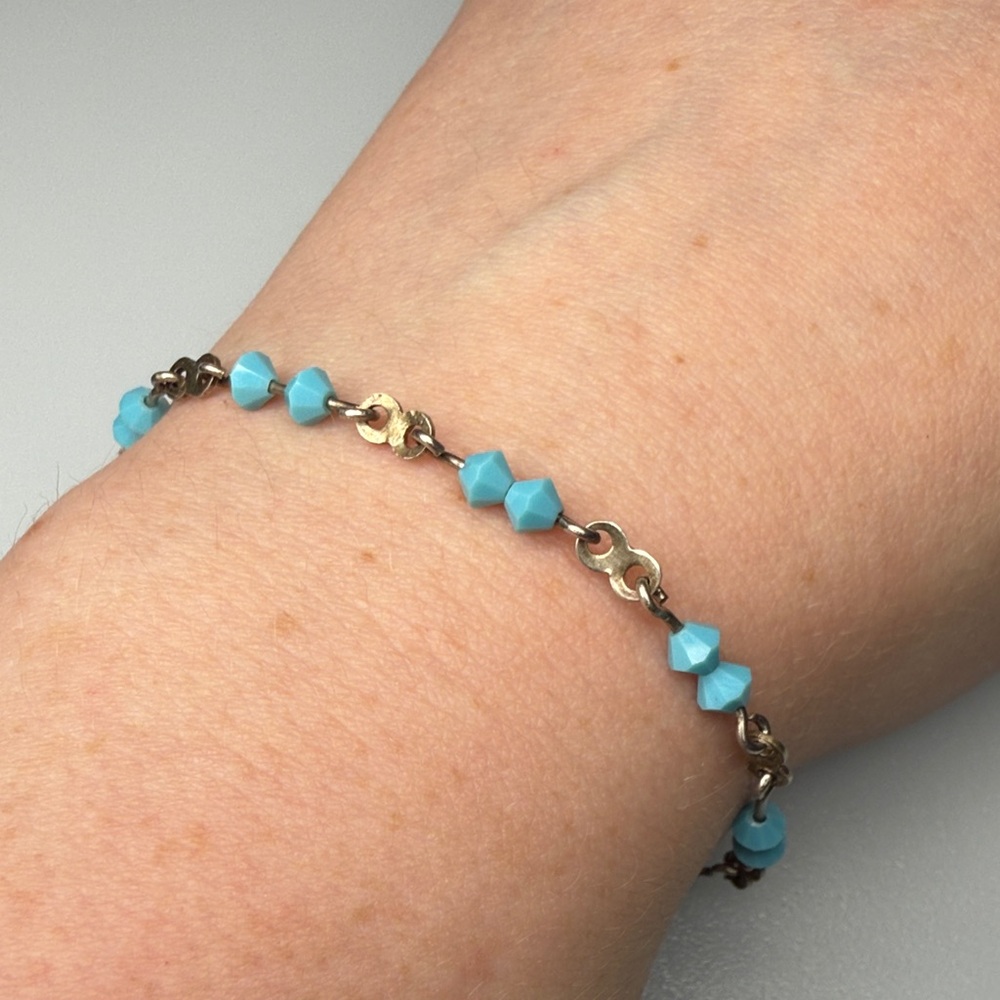 Vintage Turquoise Beaded Bracelet